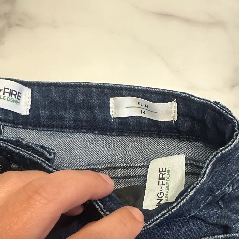Ring of Fire Dark Blue Skinny Jeans